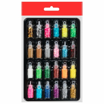 Блёстки для декора, в ассортименте, в стеклянных тубах, 2г, ОСТРОВ СОКРОВИЩ, 665680