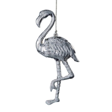 Украшение ErichKrause Decor Фламинго серебряный 12.5см