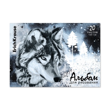 Альбом А4 30л клеевой кор. "Timber Wolf"