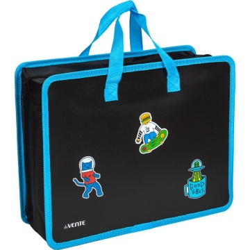 Папка А4 (335*260*100) с ручками, молния, пластик" My Life"