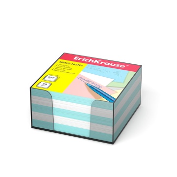 Блок бумаги для записи  (90*90*50мм) цветной 2 цв., непроклеенный, 80г/м2, в боксе