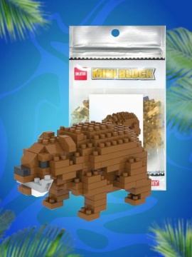 Конструктор пластм. Mini block "Бурый медведь" 150дет.