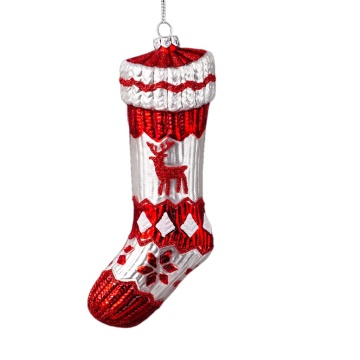Украшение ErichKrause Decor Носок - мотивы Карелии 15см, стекло