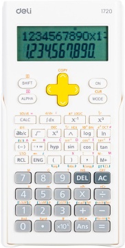 Калькулятор  10+2 разр. Deli научный, для ЕГЭ, белый E1720_СПЕЦ.ЦЕНА