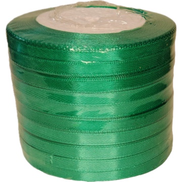 Лента упаковочная атласная 6мм, 22 м морская волна (10шт/уп)