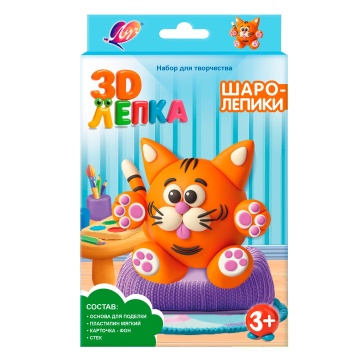 Набор с пластилином «Шаролепики. Котик»