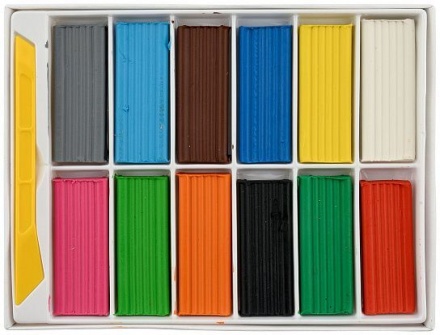 Пластилин 12цв 180гр. Каляка-Маляка со стеком