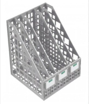 Накопитель д\бумаг верт.сборный 5 отд. серый