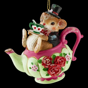 Украшение ErichKrause Decor Мышонок в чайнике 9см