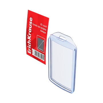 Набор бейджей вертикальных ErichKrause размер вставки 54х85 мм, прозрачный ( в коробке по 20 шт.)