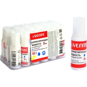 Корректирующая жидкость deVENTE,  8мл., водн. основа