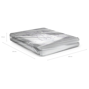 Тетрадь общая с пластиковой обложкой на спирали ErichKrause Lavender, А5, 80 листов, клетка