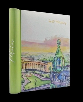 Фотоальбом магнитный 20л 23*28см спир. SPb. Санкт-Петербург. Дом Зингера