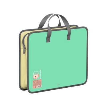 Папка пластиковая для творчества ErichKrause текстура Песок Цветущая нежность, A4+, зеленый (в пакет