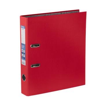 Регистратор А4  50мм PVC, Classic, красный, карман