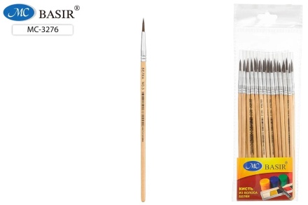 Кисть для рисования белка №3