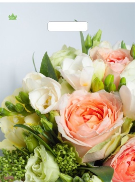 Пакет 40*31см (60мк) с вырубной укрепл. ручкой "Романтическое настроение" Ламинат