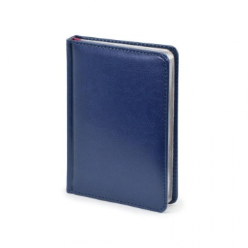 Ежедневник недат. А6 136л., кожзам, тв.обл. "Sidney Nebraska. Синий"