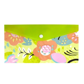 Конверт на кнопке с рисунком 260*140мм, Геометрия