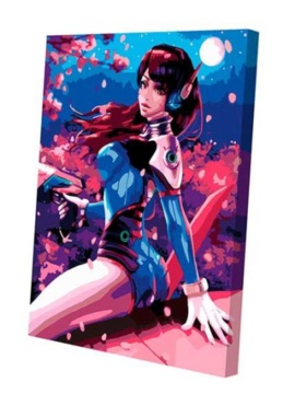 Картина по номерам на холсте 40*30см  "Дива"