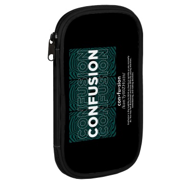 Пенал-косметичка (210*110*20) молния, ткань "Путаница"