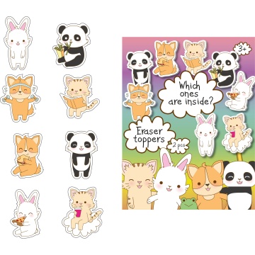 Набор ластиков-топперов  Colorio Животные, фигурный, 2шт.