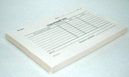 Бланк Товарный чек А6 100л (типогр)