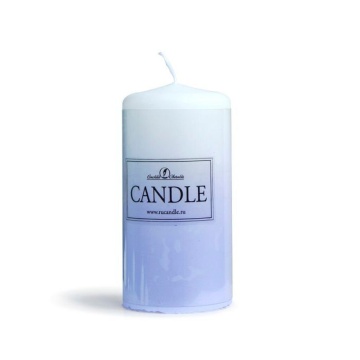 Свеча пеньковая 50*100мм сиреневая