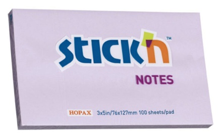 Бумага с липким краем (76*127мм) 100л, сиреневый