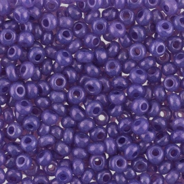 Бисер круглый "GAMMA" 2,3мм, 5гр стекло, цветной фарфор, т.сиреневый