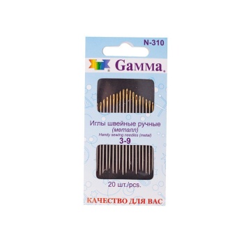 Иглы для шитья 3-9, 20шт