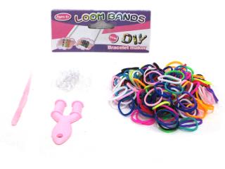 Набор резинок для плетения 200 шт Ассорти Микс "Модница" с крючком