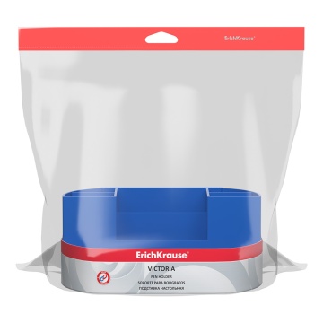 Подставка настольная пластиковая ErichKrause Виктория, Классика, синяя