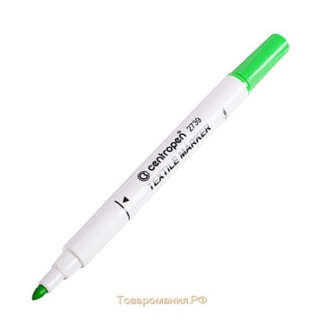 Маркер по ткани "Centropen textil", 1,8мм  зеленый