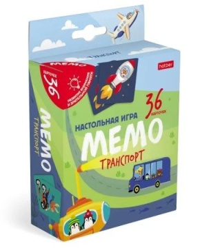 Игра Мемо "Транспорт" (36 карточек)