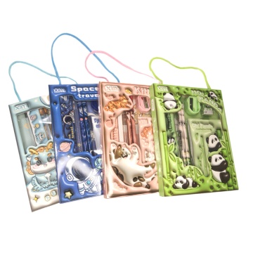 Набор канцелярских принадлежностей 6 пр., ассорти дизайнов