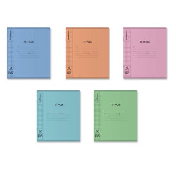 Тетрадь А5 12л кл. Erich Krause  пласт.обл. "Классика CoverPrо matt,Dream" ассорти MIX-PACK