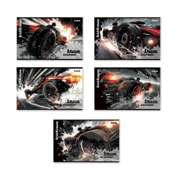 Альбом А4 8л скоба "Big Wheels"