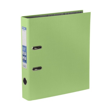 Регистратор А4  50мм PVC, Classic, салатовый, карман
