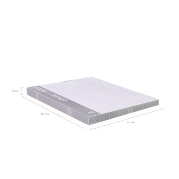 Тетрадь общая ученическая с пластиковой обложкой на скобе ErichKrause CoverProBook Pastel matt, сире