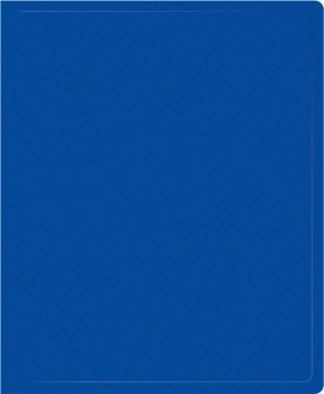 Папка 2 кольца 18 мм 0,5 мм пластик А4 син.