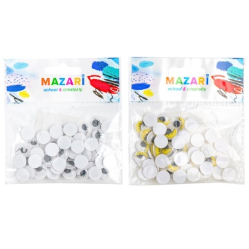 Набор "Глазки подвижные с ресницами" 12мм, 50 шт