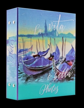 Фотоальбом 200 фото 10*15см Watercolor travel. Венеция, пластик.стр.