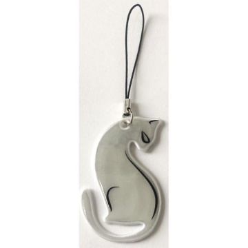 Брелок светоотражающий ПВХ " Cat" фигурный