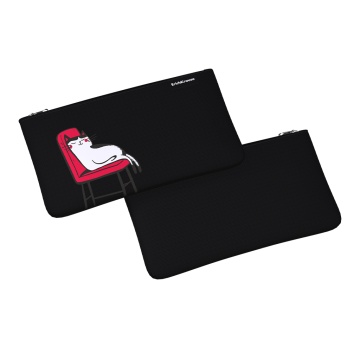 Пенал конверт ErichKrause Light 220x120мм Lazy Cat