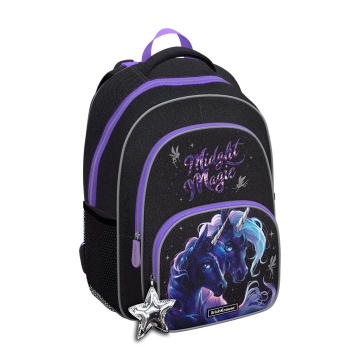 Ученический рюкзак с грудной перемычкой ErichKrause ErgoLine 17L Black Unicorn