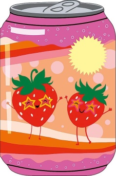 Открытка фигурная А5 "Две клубнички"