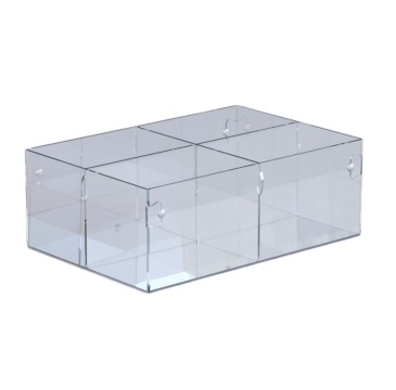 Лоток-модуль под мелкий товар 380*100*190мм, оргстекло 3мм