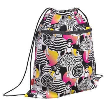 Мешок для обуви ErichKrause с карманом на молнии 500х410мм Retro Style