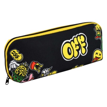 Пенал-косметичка (220*80*60) молния, ткань "Смайлики"